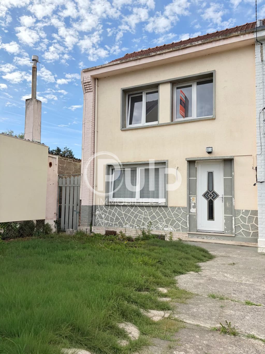 Maison à vendre semi individuelle à Avion, 80m2 , 3 chambres, grand jardin, garage