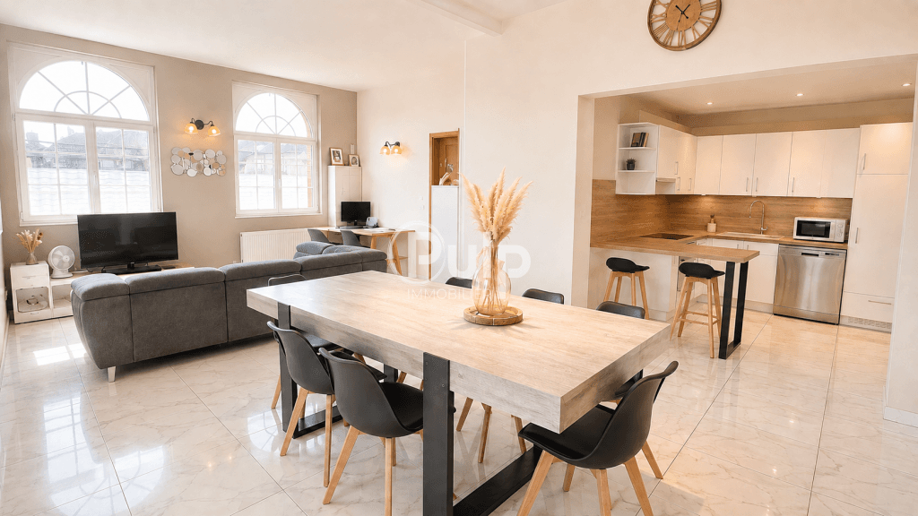 Semi-individuelle 3 chambres garage et jardin