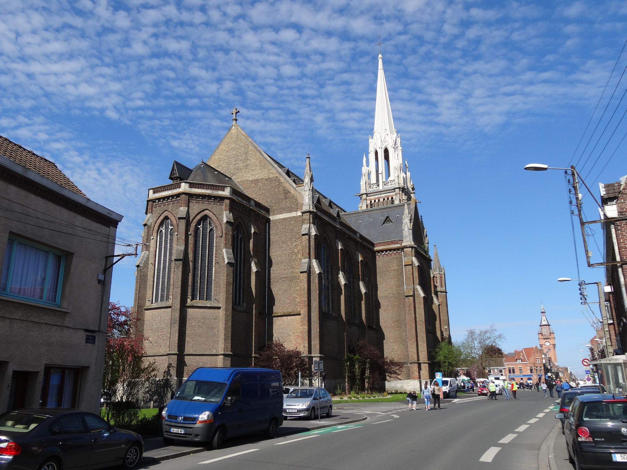 L'église d'Estaires