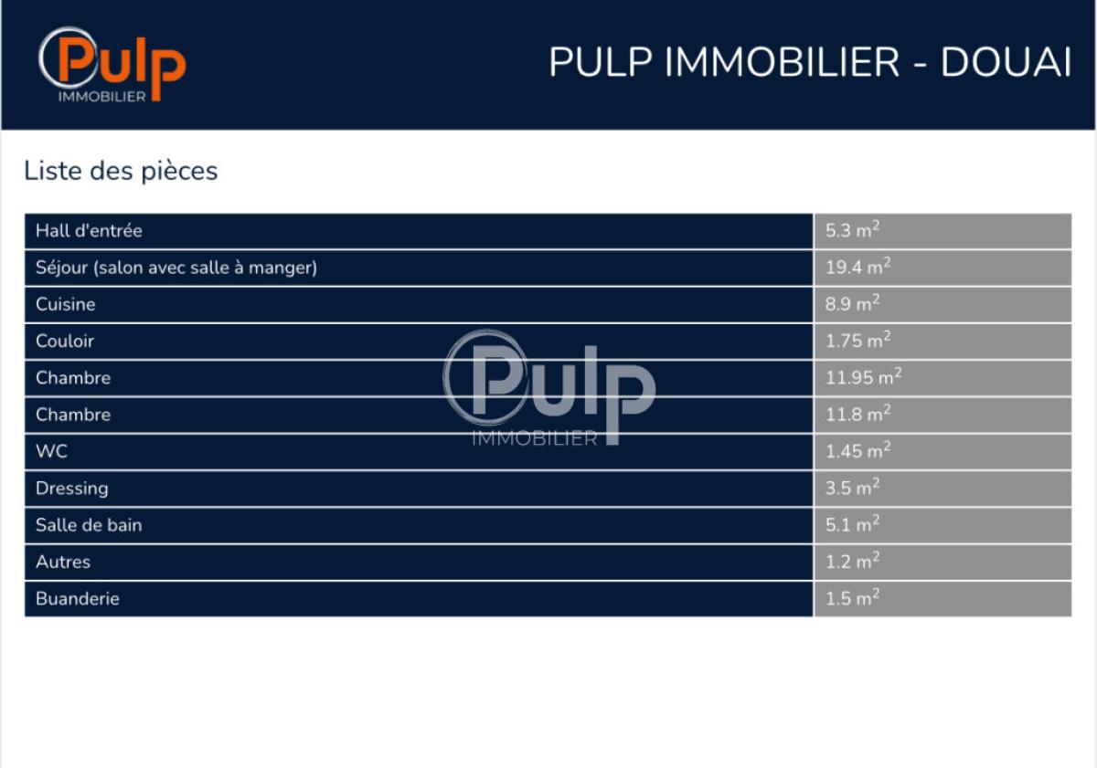 vente Appartement Douai (59500) réf:dou17115 - Pulp Immobilier